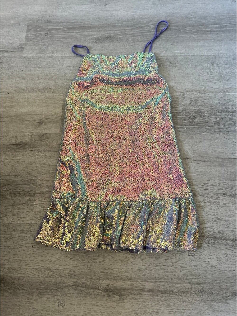 Iridescent Sequin Lavender/Pink Mini dress